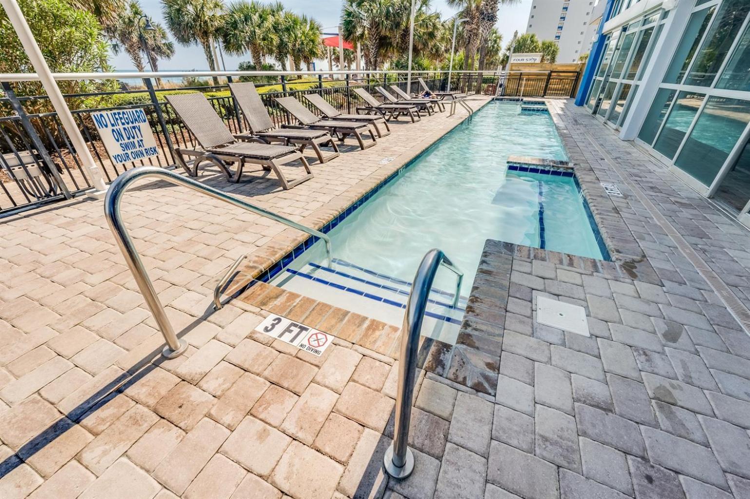 Direct Oceanfront View W Pools High Floor Studio Myrtle Beach Exteriör bild